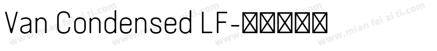 Van Condensed LF字体转换